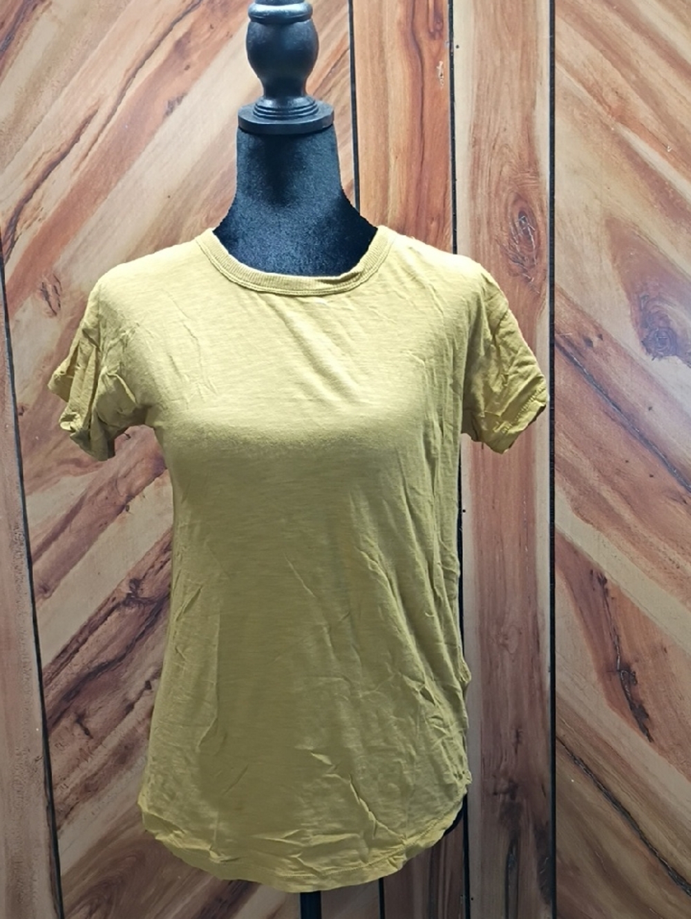 Madewell Short Sleeve Tee - Mustard Yellow Size XS